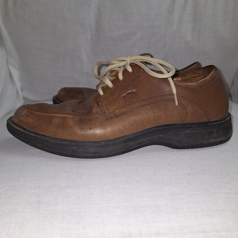 Dr. Comfort Classic 8420 Men's Chestnut Brown Leather Lace Up Dress Shoes 10.5 M